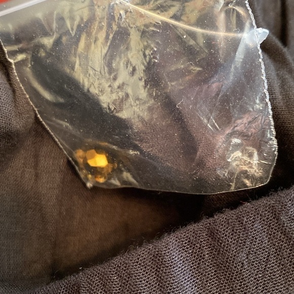 GOA Collection black tiered maxi skirt with circles of gold sequins size S/M - Picture 9 of 10